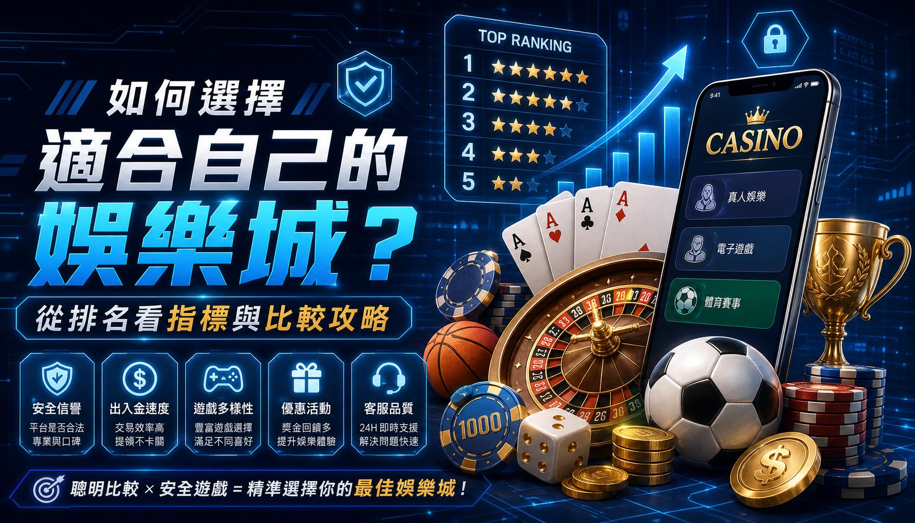 如何選擇適合自己的娛樂城？從排名看指標與比較攻略