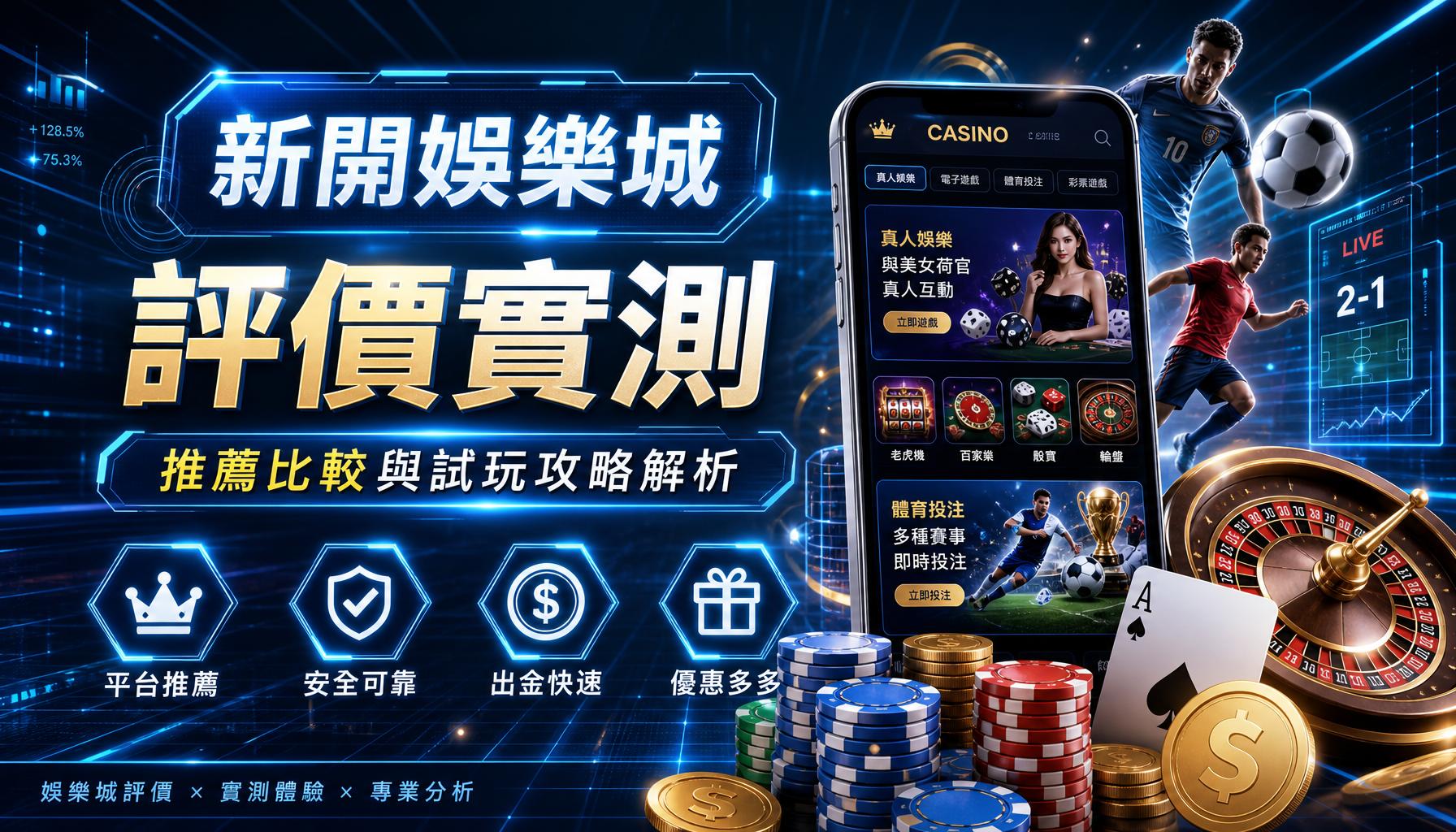新開娛樂城評價實測:推薦比較與試玩攻略解析