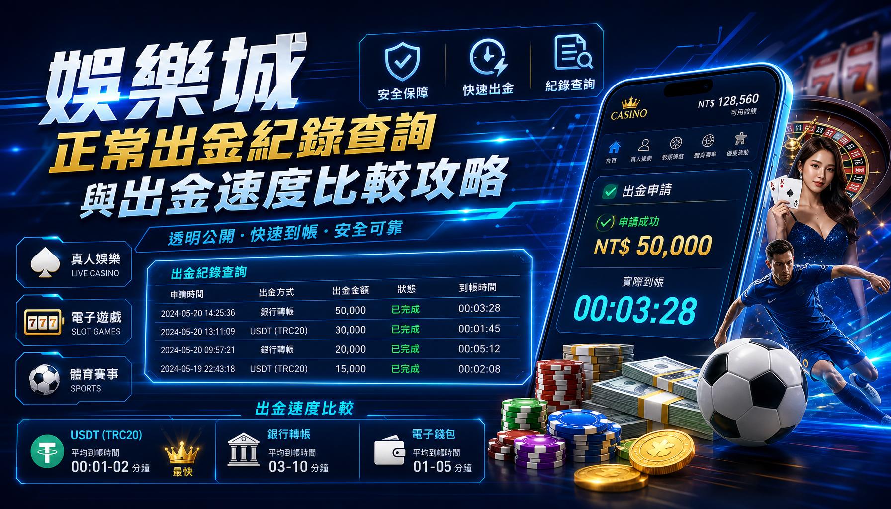 娛樂城正常出金紀錄查詢與出金速度比較攻略