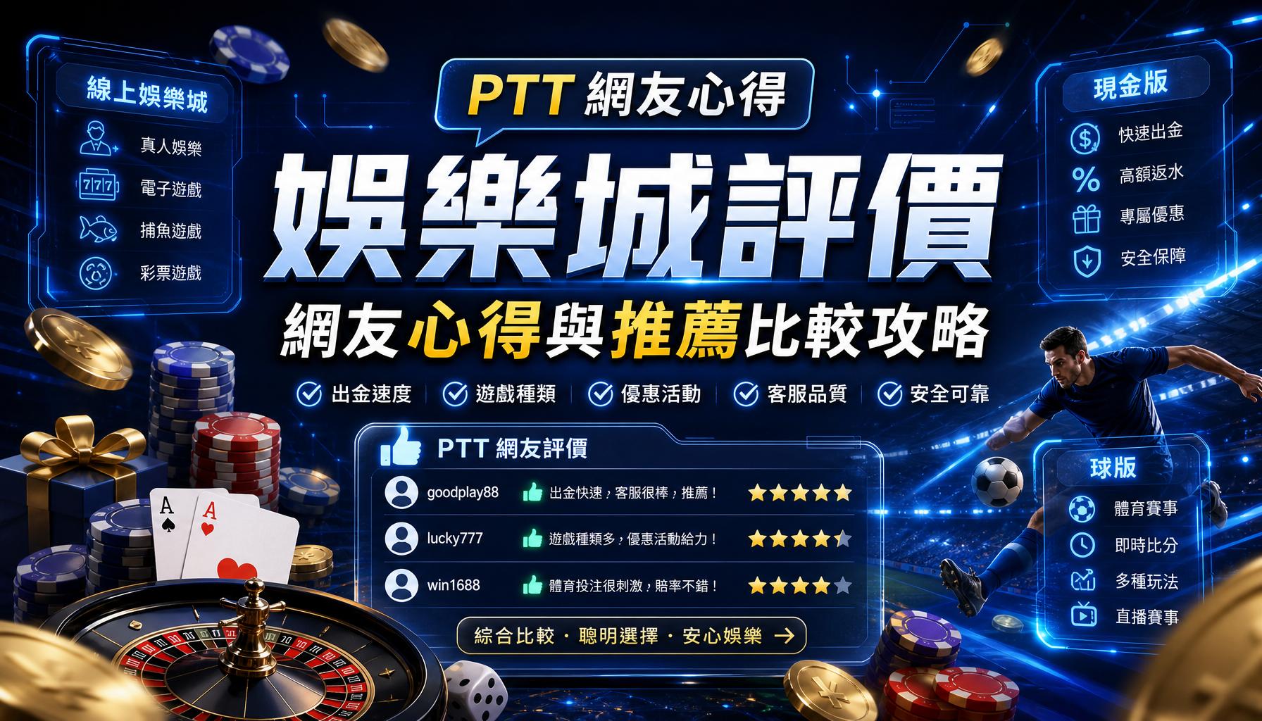 娛樂城評價 PTT 網友心得與推薦比較攻略