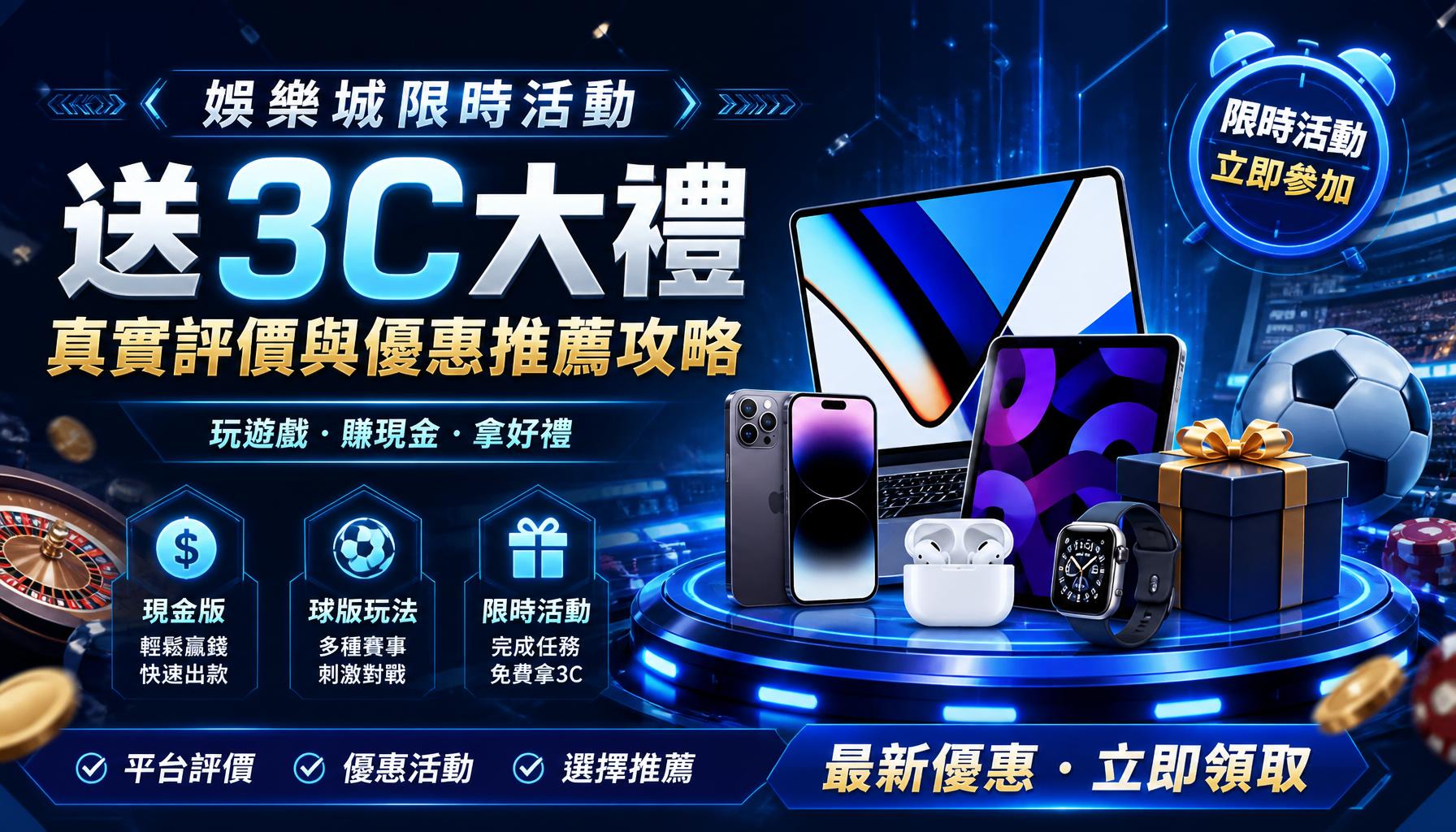 娛樂城限時活動送3C真實評價與優惠推薦攻略